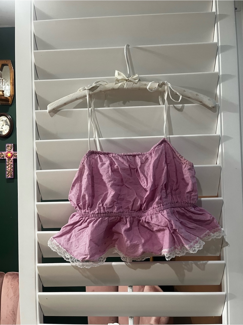 Urban Outfitters Lavender Peplum Cami